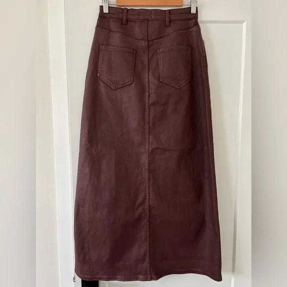 pilcro Madi Front Slit Denim Skirt - Picture 6 of 6